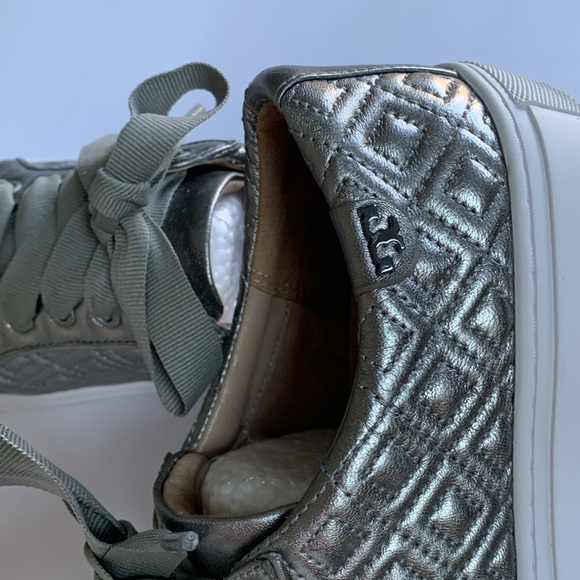 Tory Burch Women’s Low-Top Leather Upper Sneakers - Picture 2 of 9